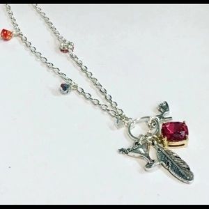 Showgirl Necklace OOAK Handmade pink bling dice cocktail VEGAS martini Valentine